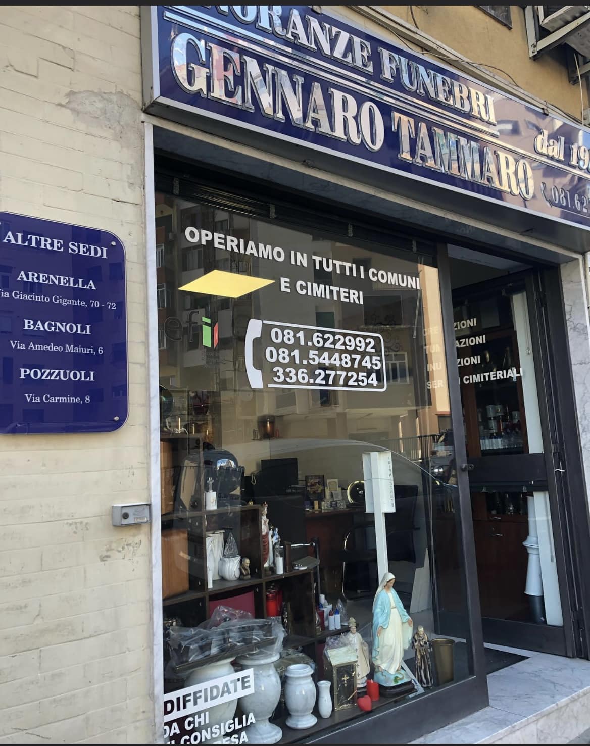 Camera ardente – allestimento Gennaro Tammaro Napoli
